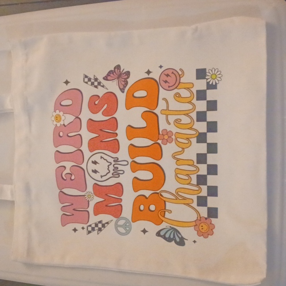 Colorful Graphic Weird Moms Tote Bag